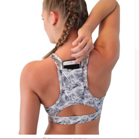 Floral Sports Bra  with padding [106] - Picture 2 of 3